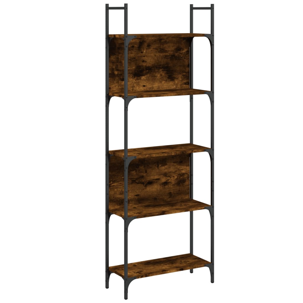 Police za knjige 5 razina boja hrasta 60,5x24x166,5 cm drvene