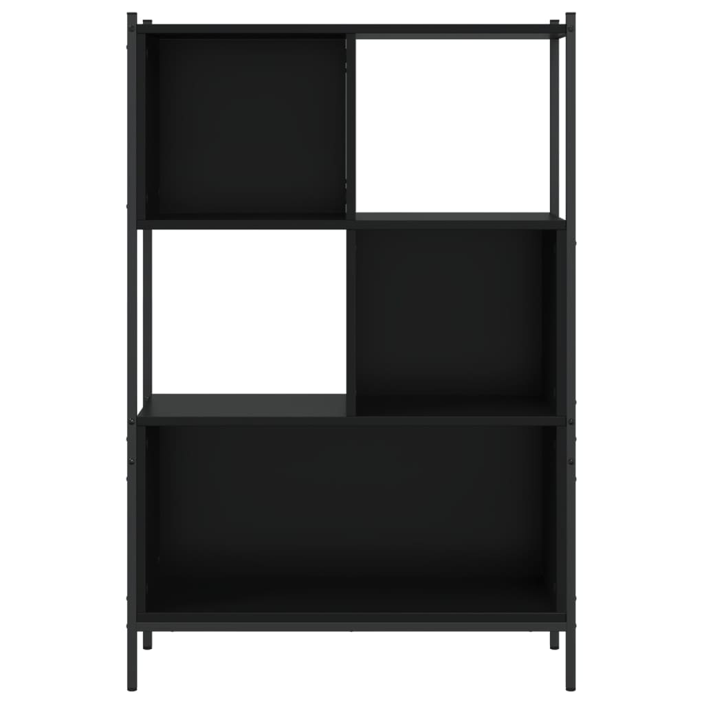 Regal za knjige crni 72x28x109 cm od konstruiranog drva