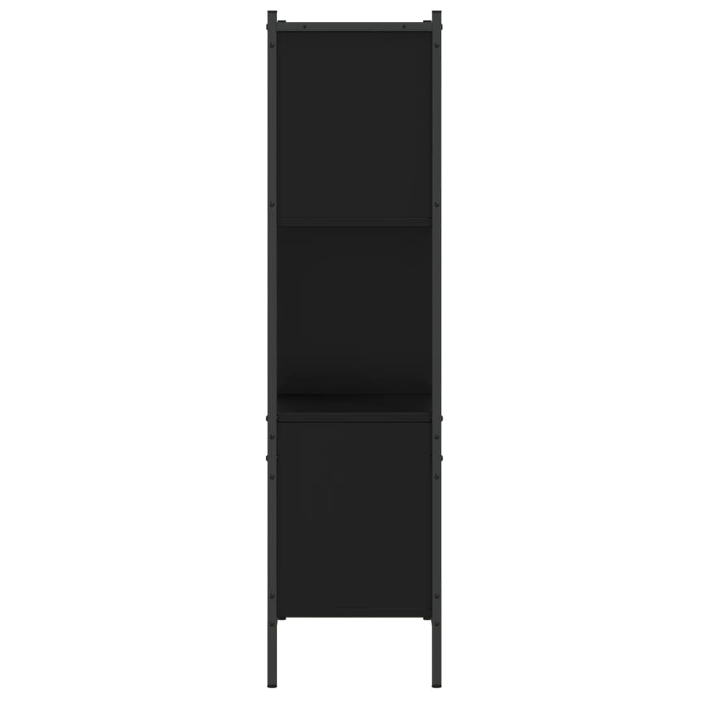 Regal za knjige crni 72x28x109 cm od konstruiranog drva
