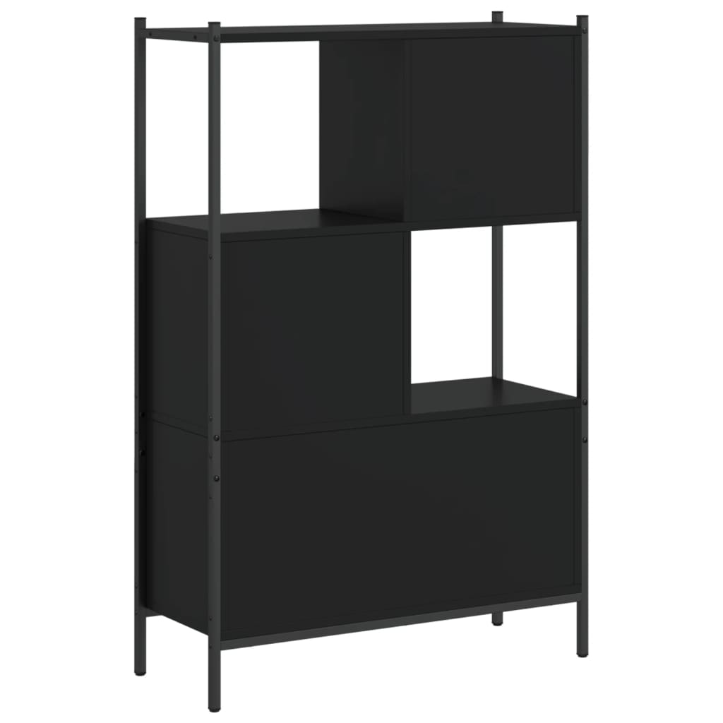 Regal za knjige crni 72x28x109 cm od konstruiranog drva