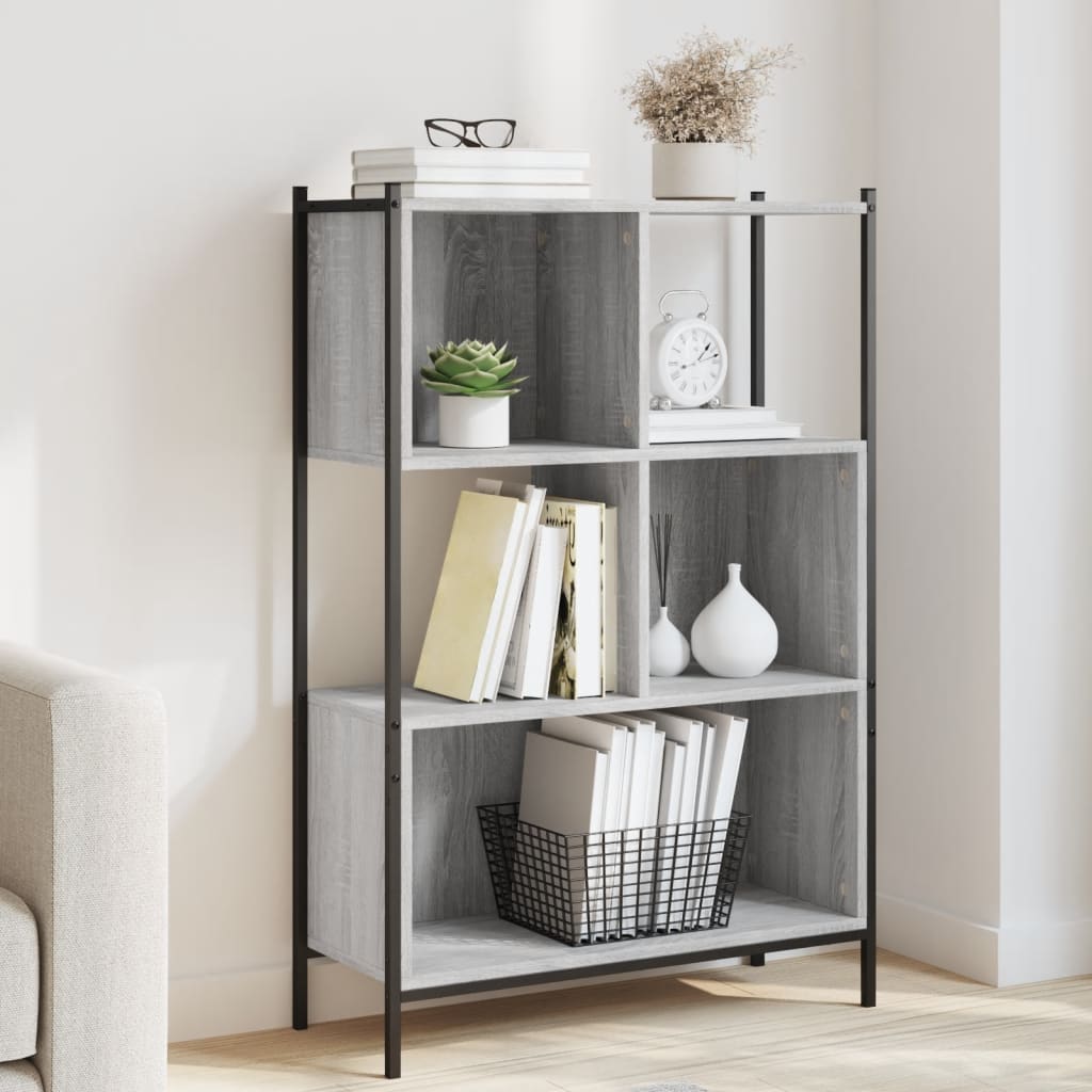 Regal za knjige boja hrasta 72x28x109 cm konstruirano drvo