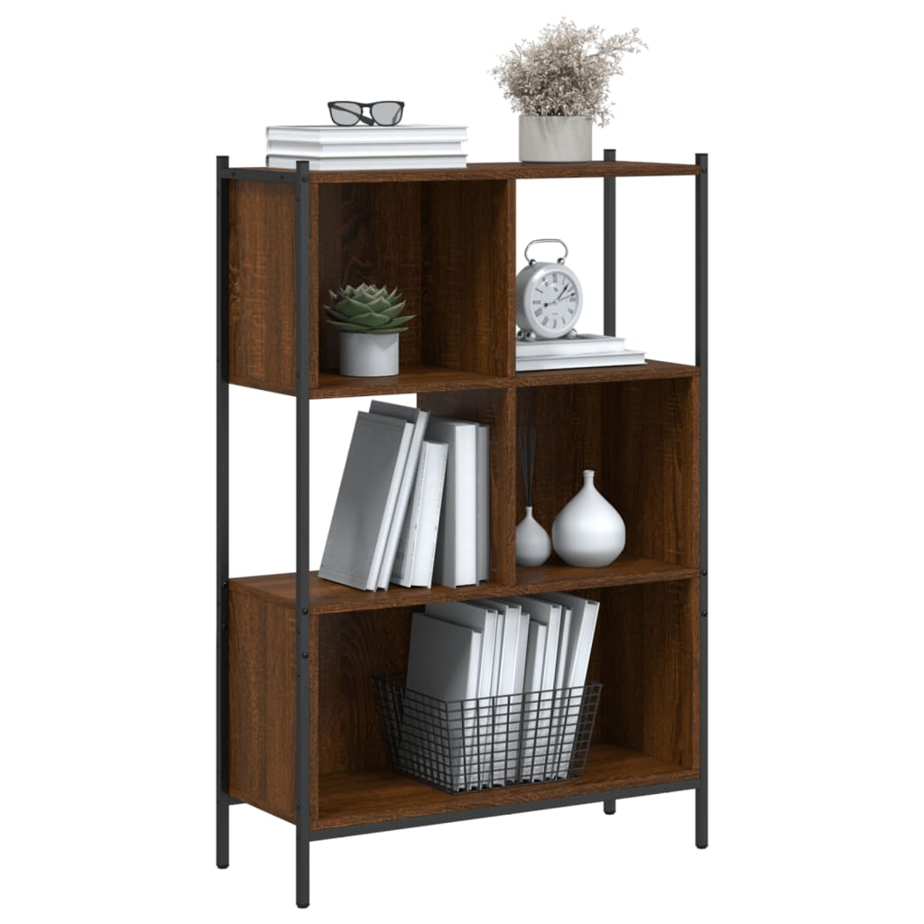 Regal za knjige boja hrasta 72x28x109 cm od konstruiranog drva
