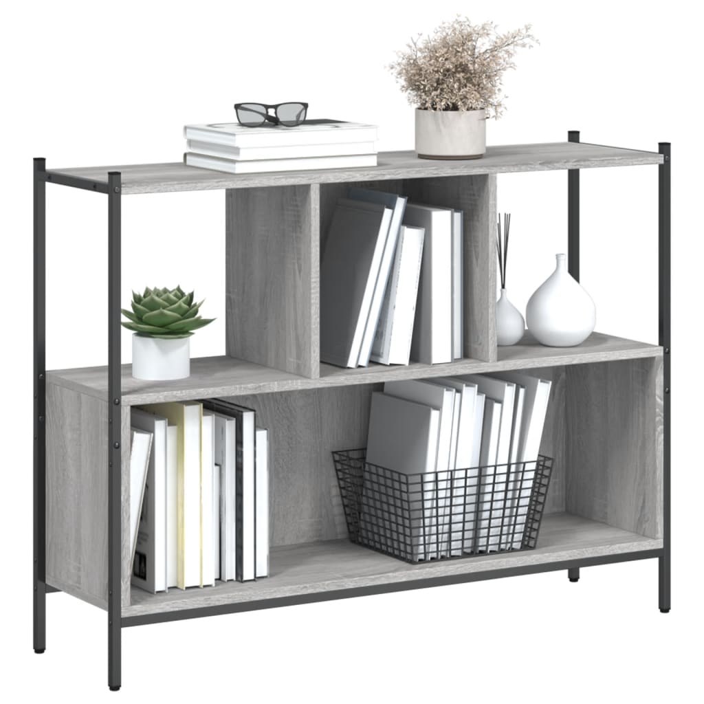 Regal za knjige boja hrasta 102x28x77,5 cm konstruirano drvo