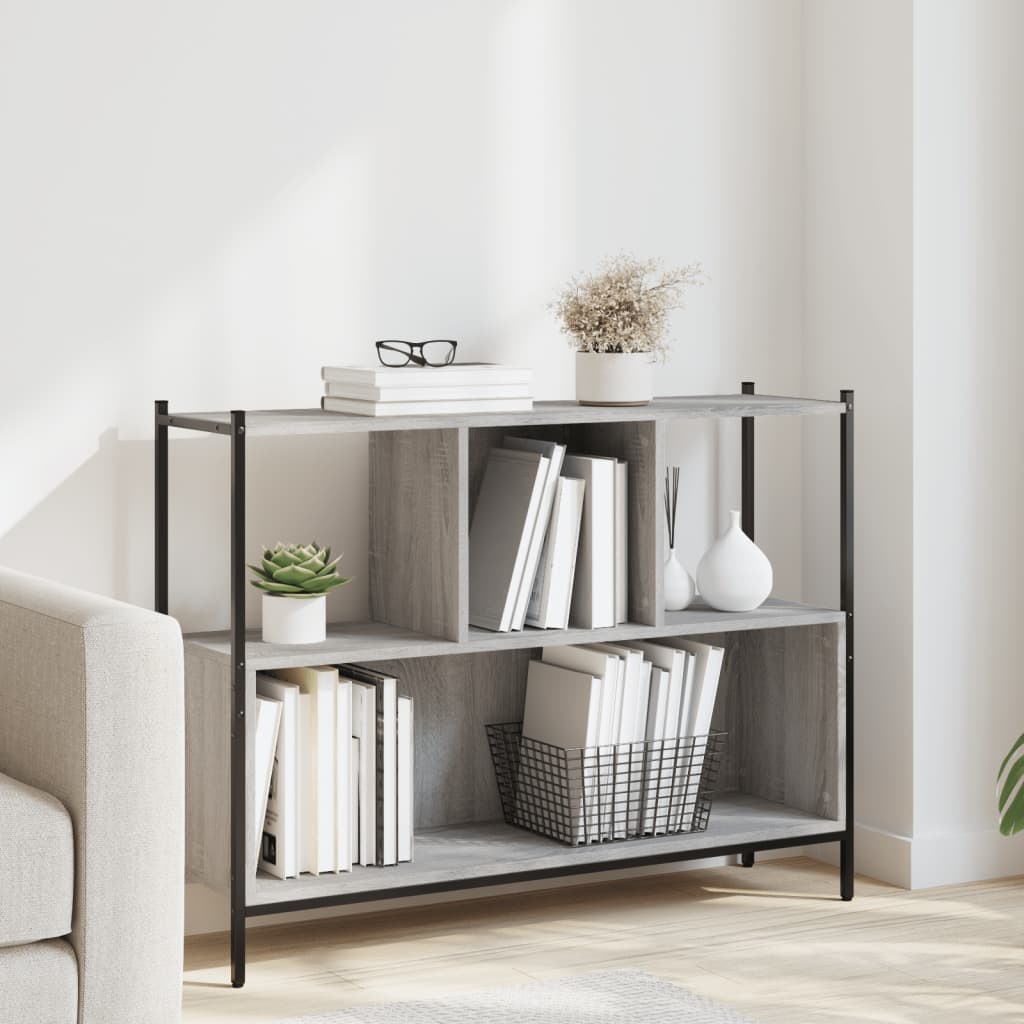 Regal za knjige boja hrasta 102x28x77,5 cm konstruirano drvo