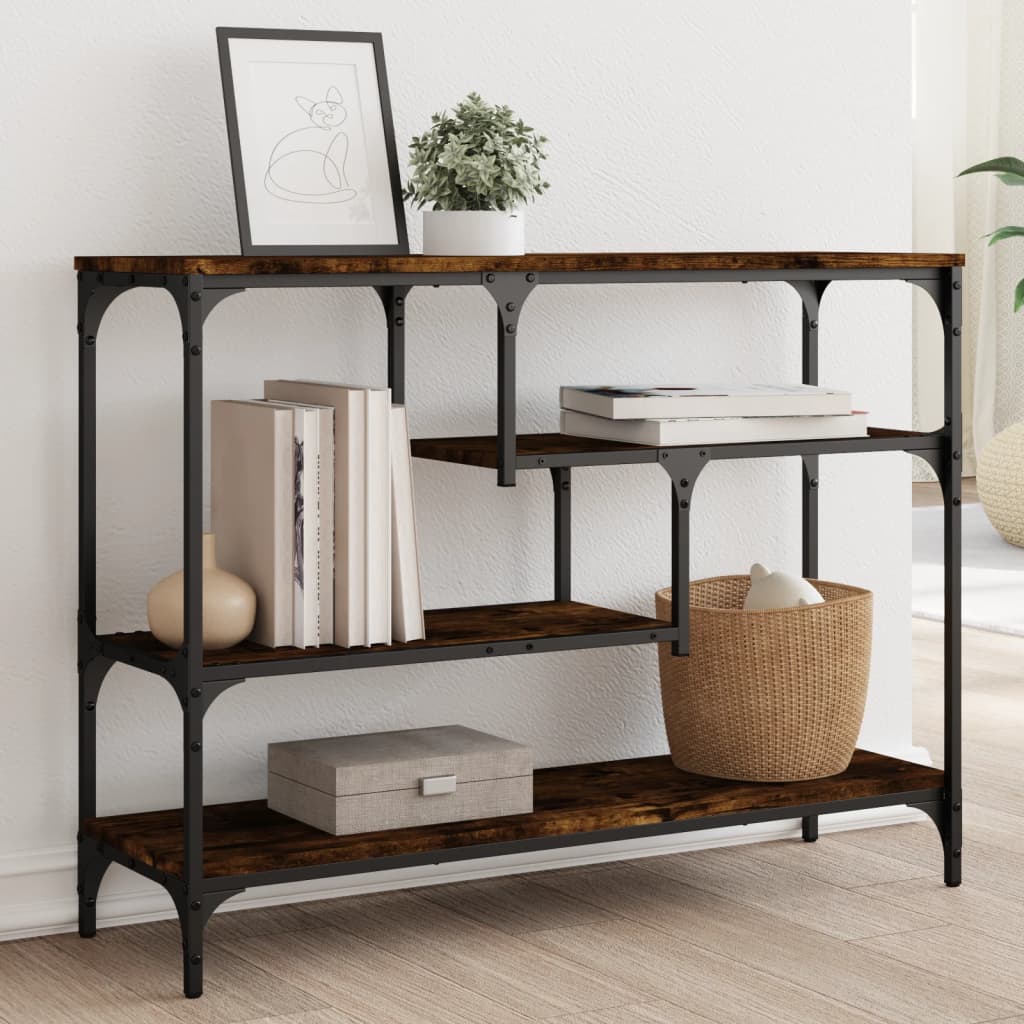 Konzolni stol boja hrasta 100x30x75 cm od konstruiranog drva