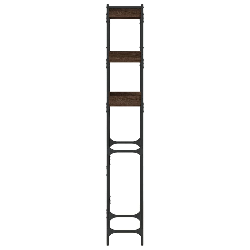 Polica za perilicu rublja boja smeđeg hrasta 67x25x163cm drvena
