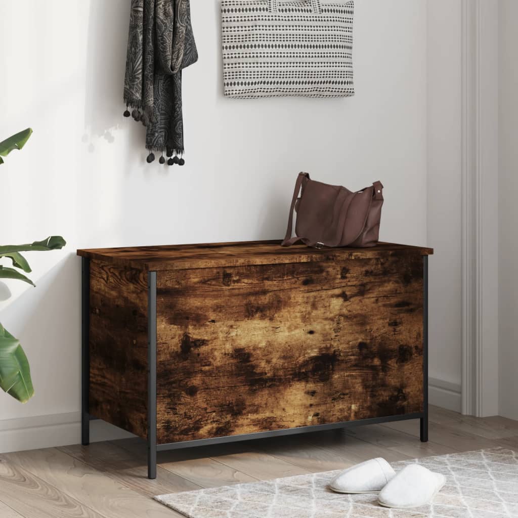 Klupa za pohranu boja hrasta 80x42,5x50cm od konstruiranog drva