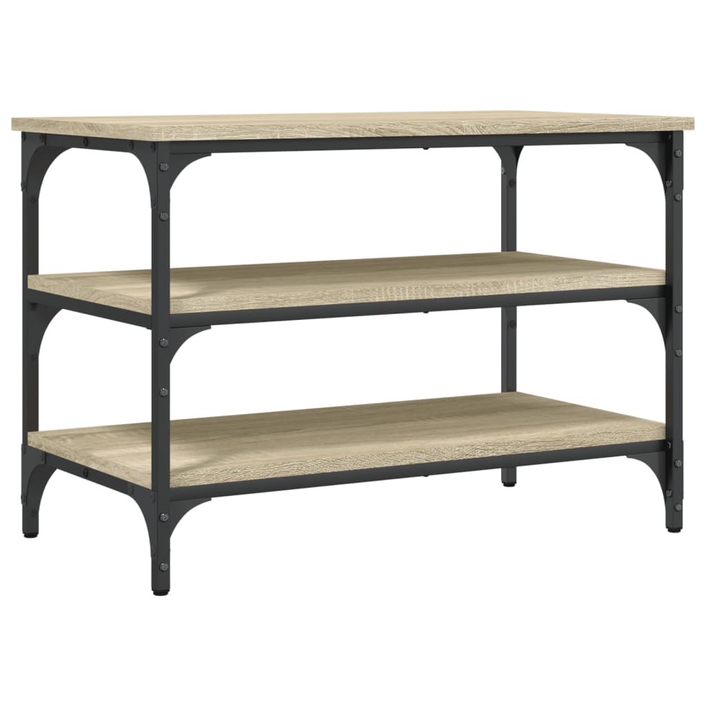 Klupa za cipele boja hrasta 70x38,5x49 cm od konstruiranog drva