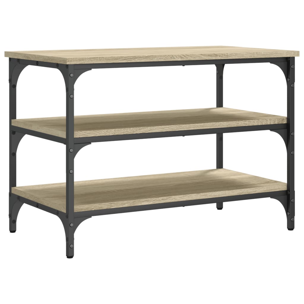 Klupa za cipele boja hrasta 70x38,5x49 cm od konstruiranog drva