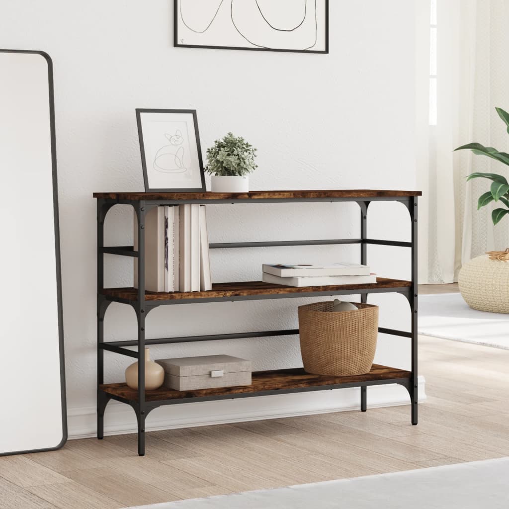 Konzolni stol boja hrasta 100x32x75 cm od konstruiranog drva