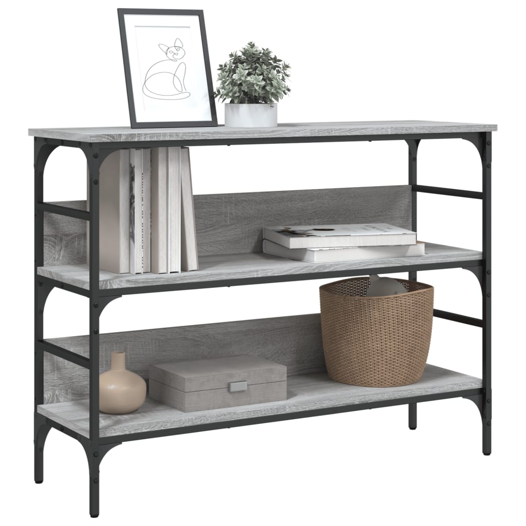 Konzolni stol boja hrasta sonome 100x32x75 cm konstruirano drvo
