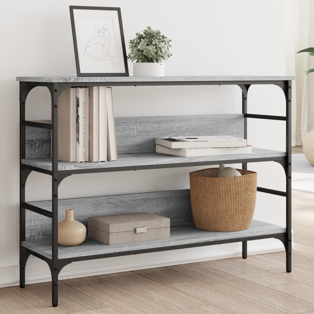 Konzolni stol boja hrasta sonome 100x32x75 cm konstruirano drvo