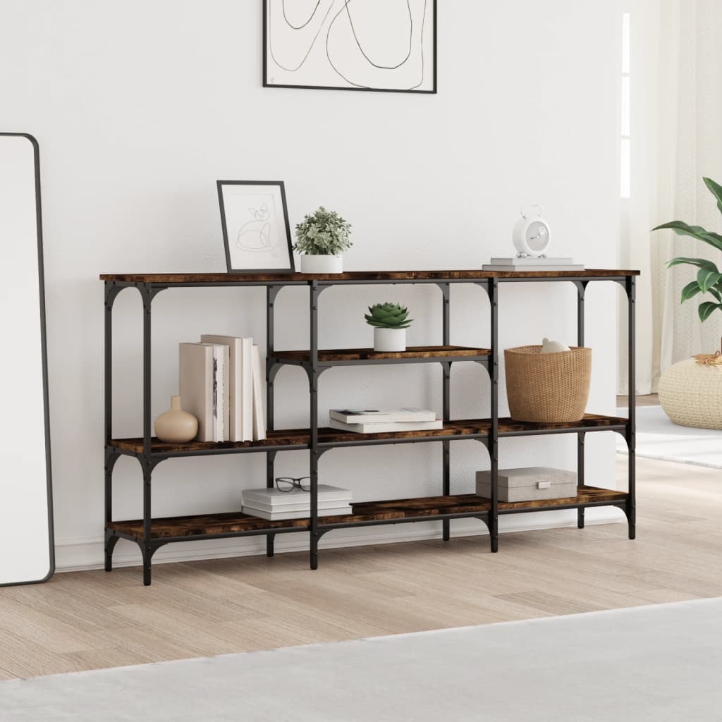 Konzolni stol boja hrasta 160x29x80 cm od konstruiranog drva