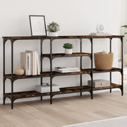 Konzolni stol boja hrasta 160x29x80 cm od konstruiranog drva