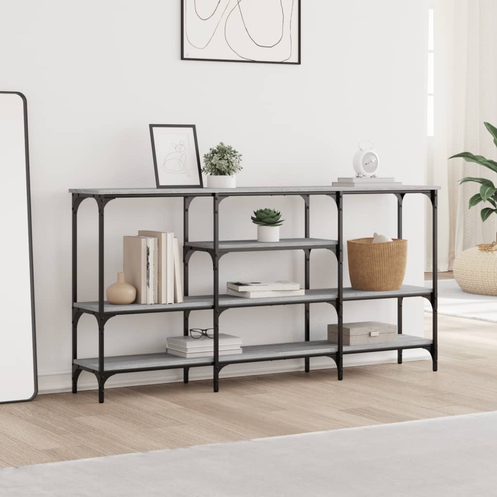 Konzolni stol boja hrasta sonome 160x29x80 cm konstruirano drvo