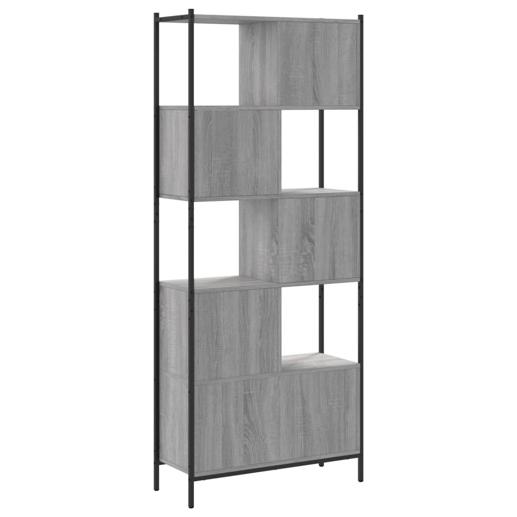 Regal za knjige boja hrasta 72x28x172 cm konstruirano drvo