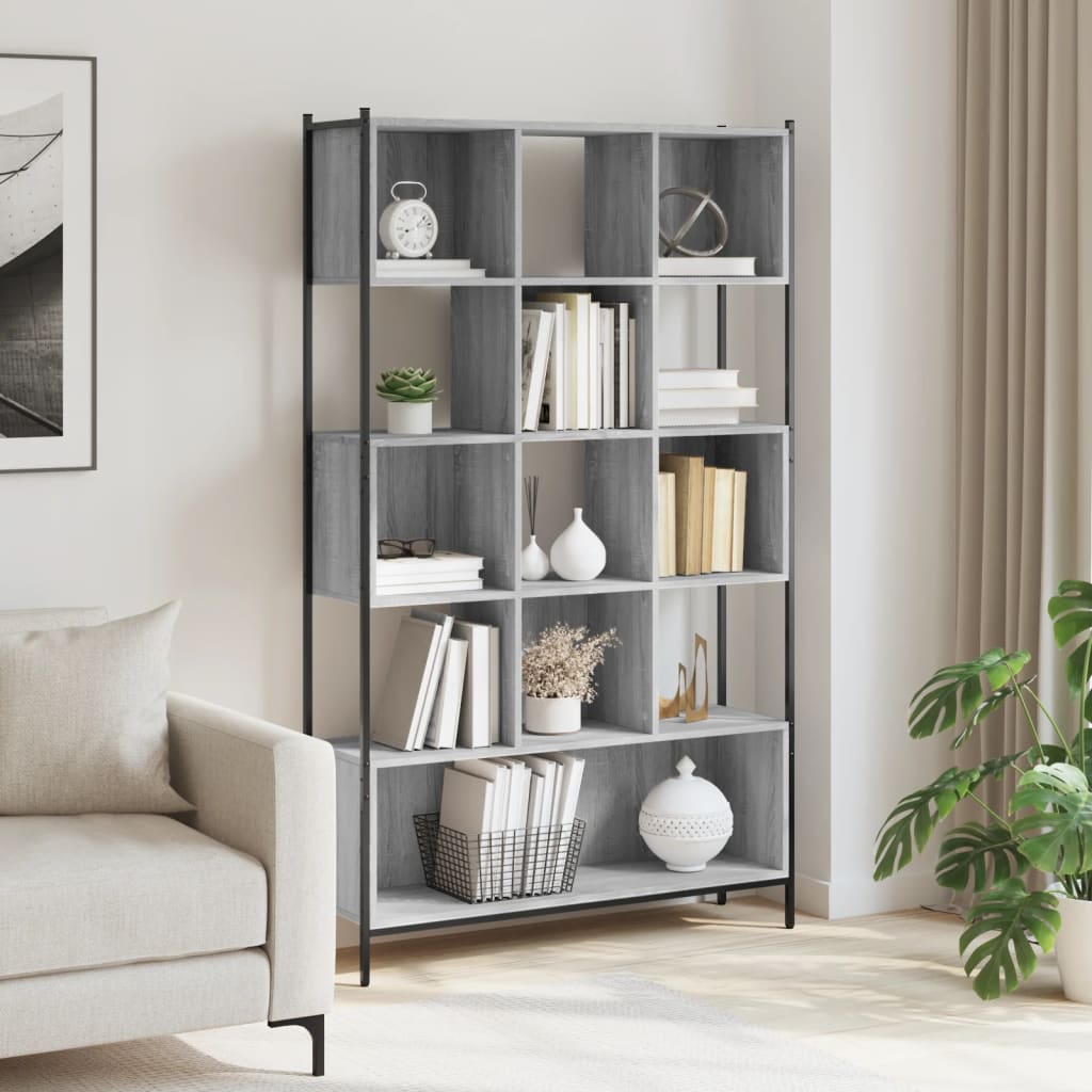 Regal za knjige boja hrasta 102x28x172 cm konstruirano drvo