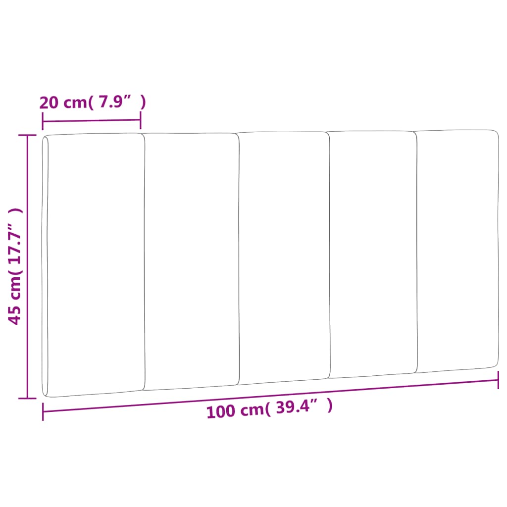 Jastuk za uzglavlje Hanko svijetlosivi 100 cm baršun