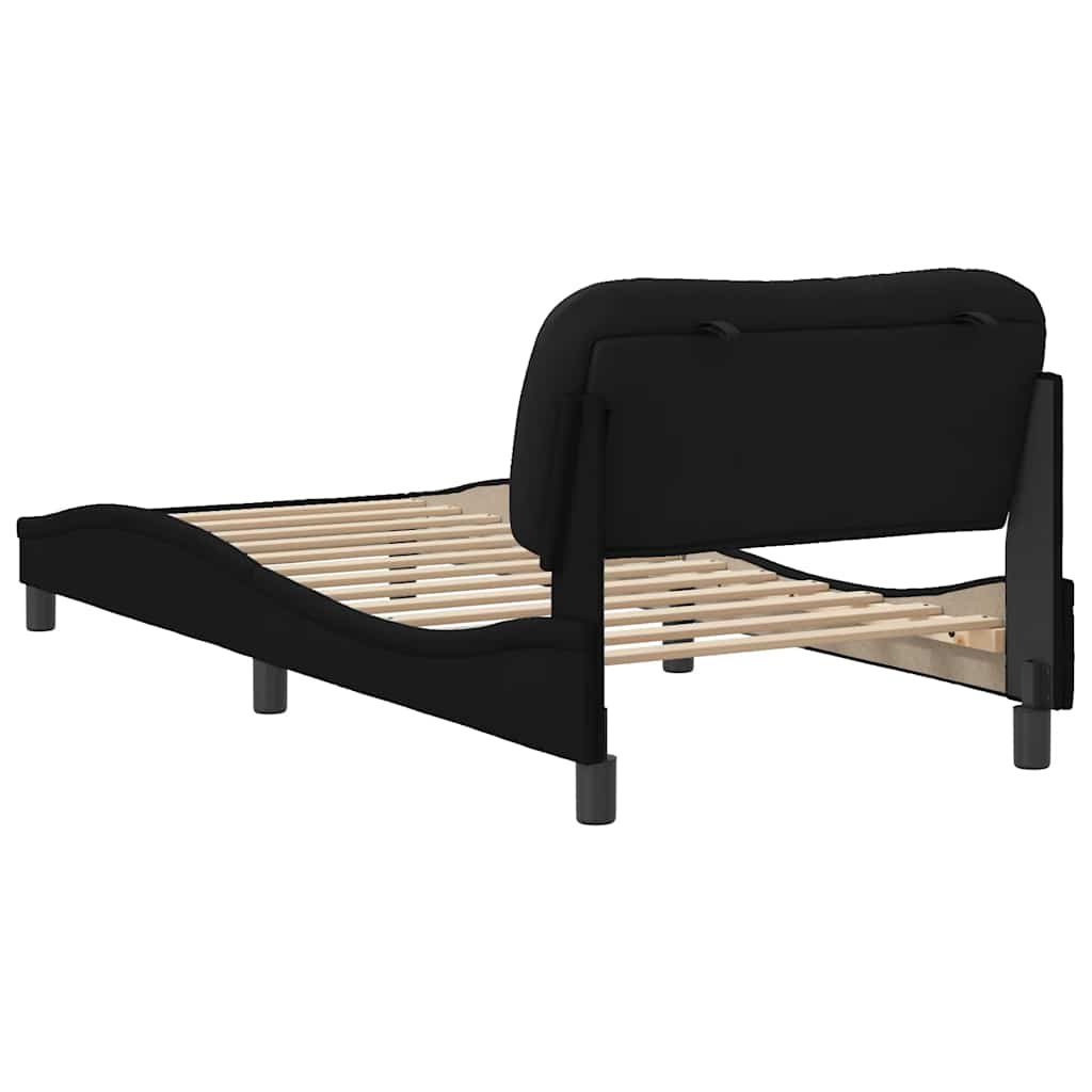 Okvir za krevet bez madraca Hvar crni 80x200cm od tkanine