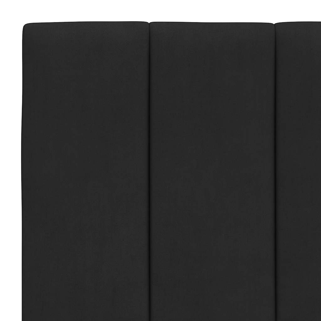 Okvir za krevet bez madraca Hanko crni 80x200 cm baršunasti