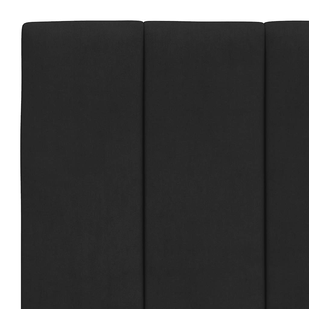 Okvir za krevet bez madraca Hanko crni 90x200 cm baršunasti