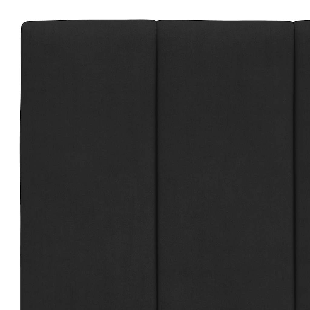 Okvir za krevet bez madraca Hanko crni 100x200 cm baršunasti