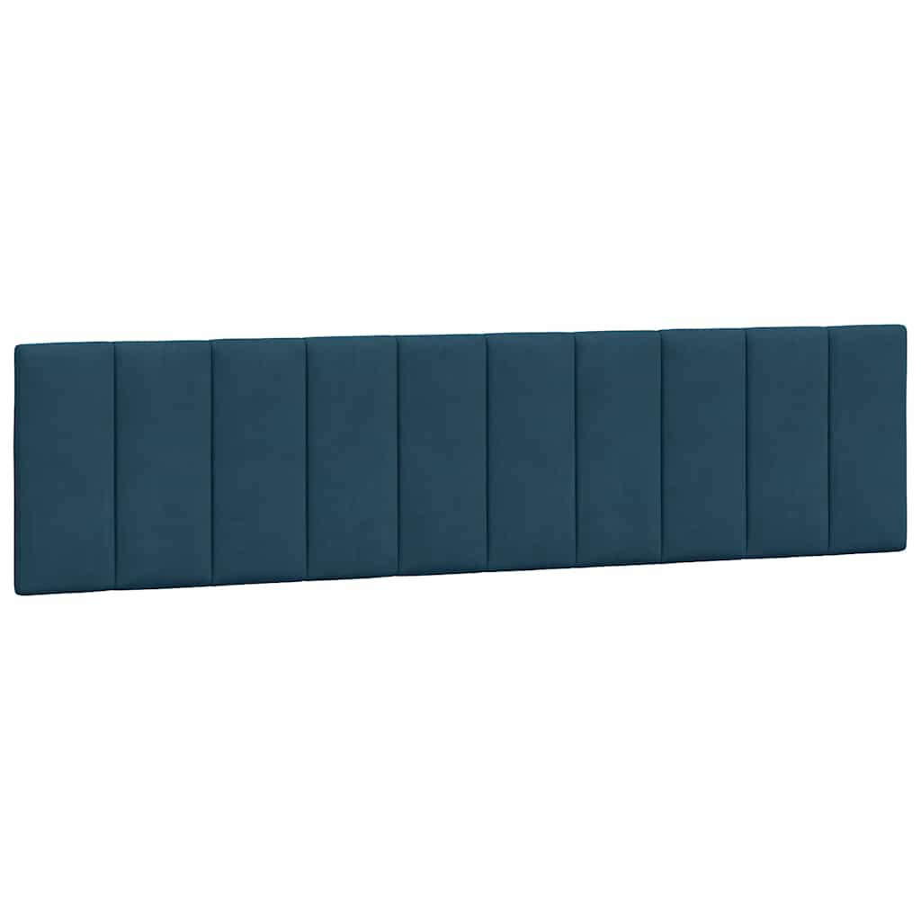 Okvir za krevet bez madraca Hanko plavi 200x200 cm baršunasti