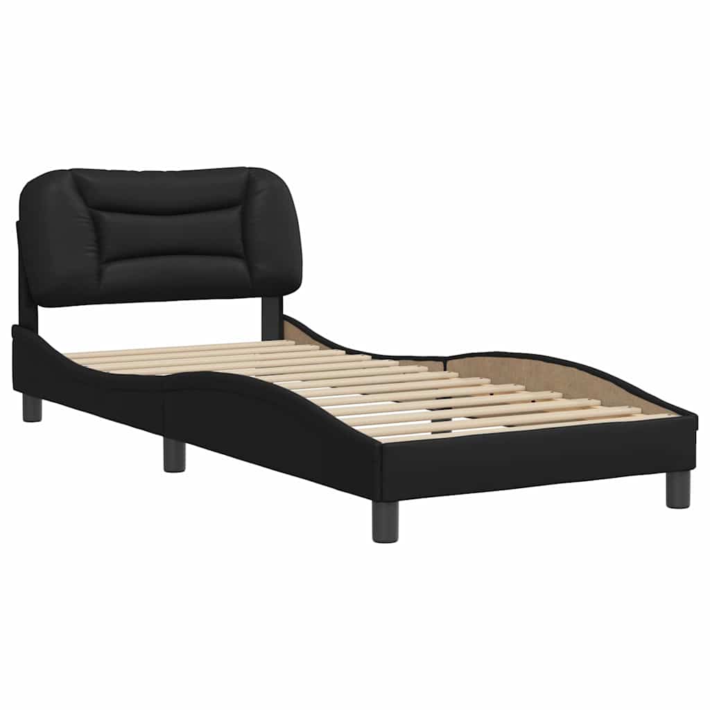 Okvir za krevet bez madraca Hvar crni 80 x 200 cm od umjetne kože