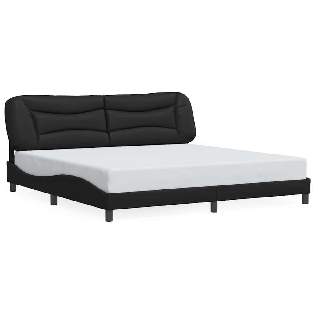 Okvir za krevet bez madraca Hvar crni 200x200 cm od umjetne kože