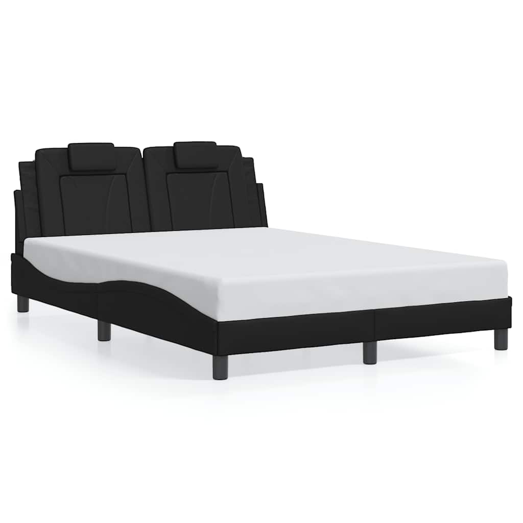 Okvir za krevet Viana bez madraca crni 140x190 cm od umjetne kože