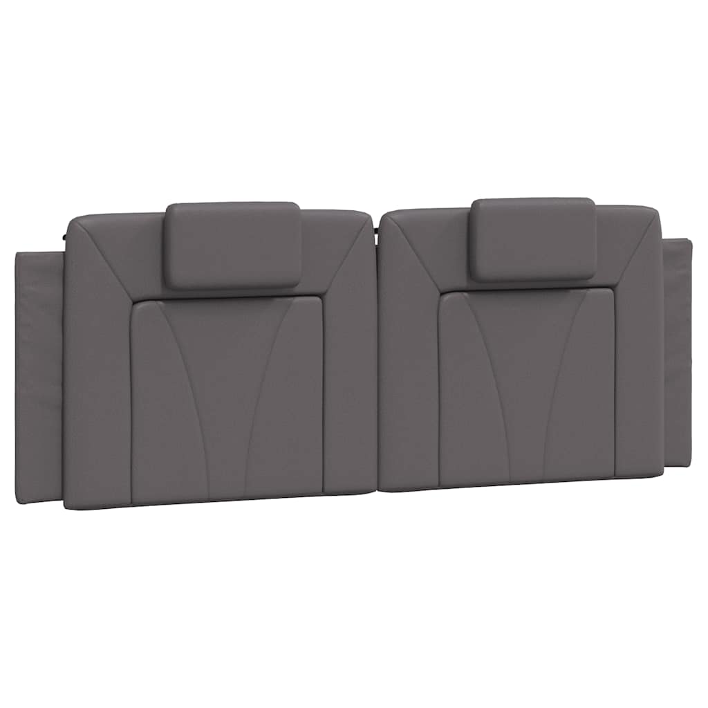 Okvir za krevet Viana bez madraca sivi 140x190 cm od umjetne kože