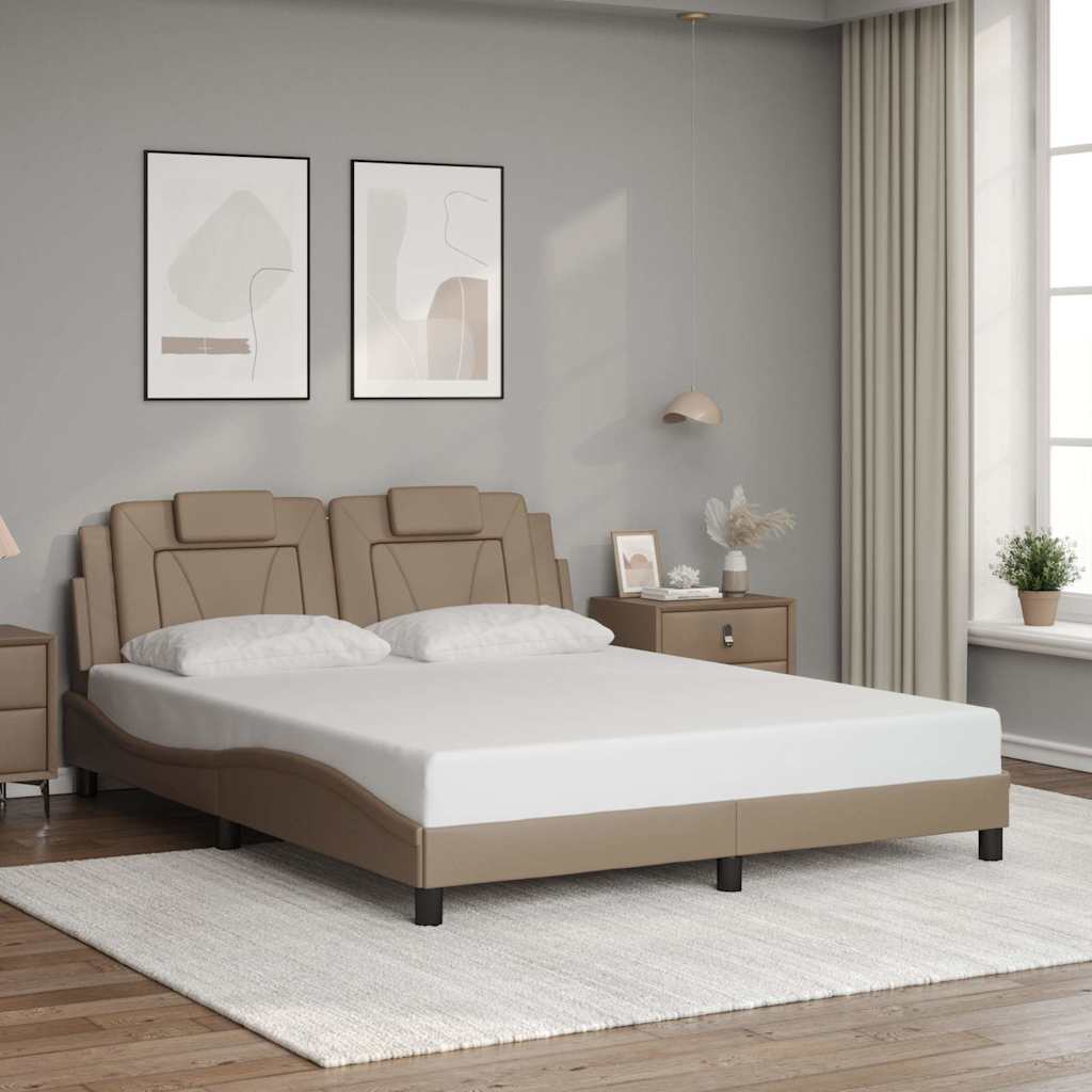 Okvir za krevet Viana bez madraca cappuccina 160x200 cm umjetna kože