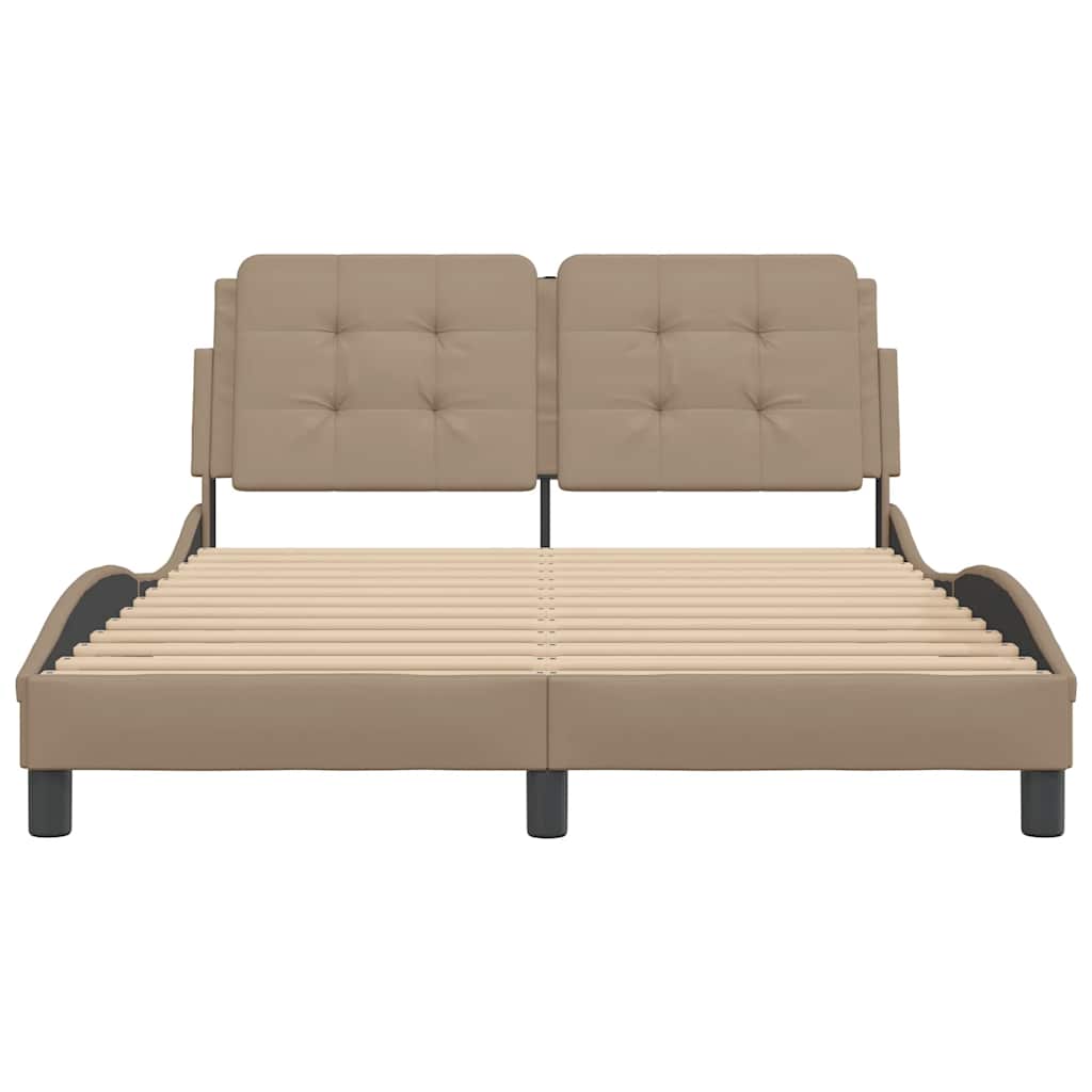 Okvir za krevet bez madraca Zadar cappuccino 140x200 cm umjetna koža