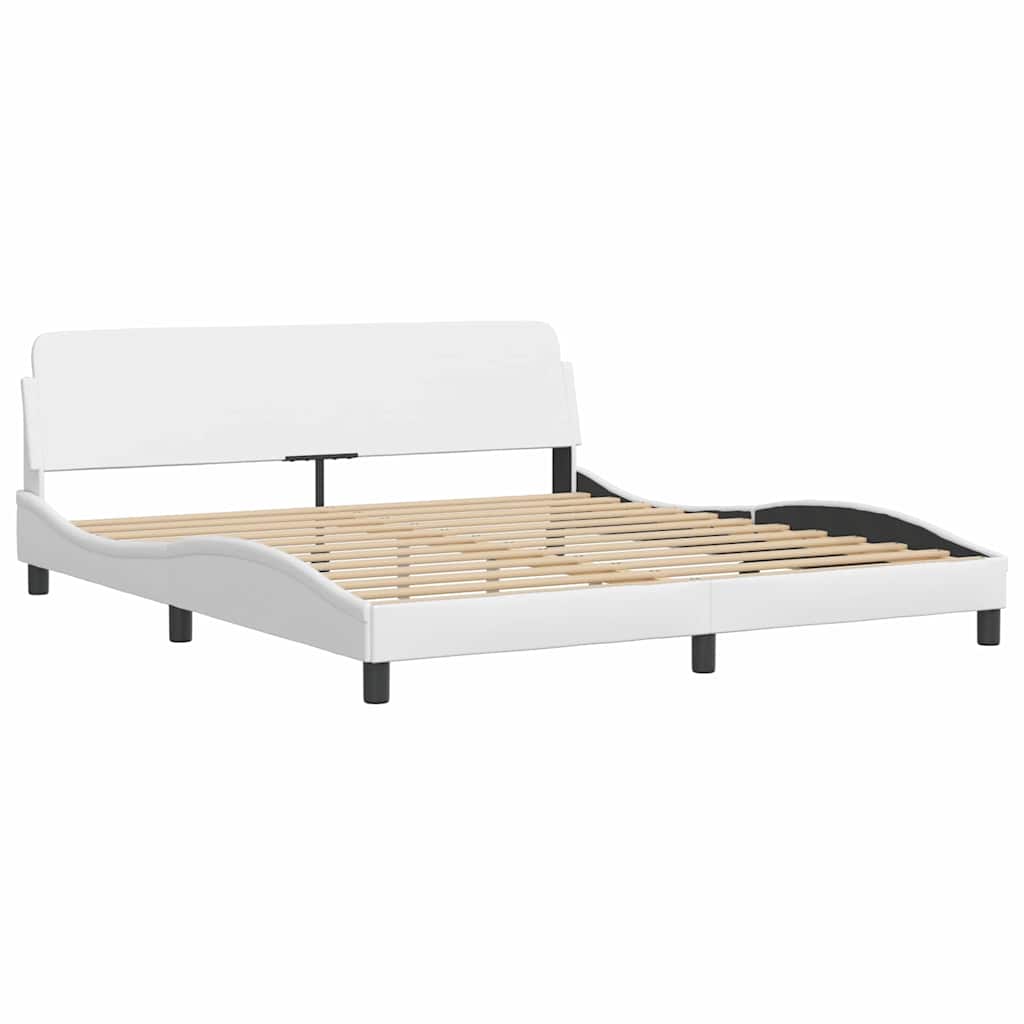 Okvir za krevet bez madraca Zadar bijeli 180x200 cm od umjetne kože