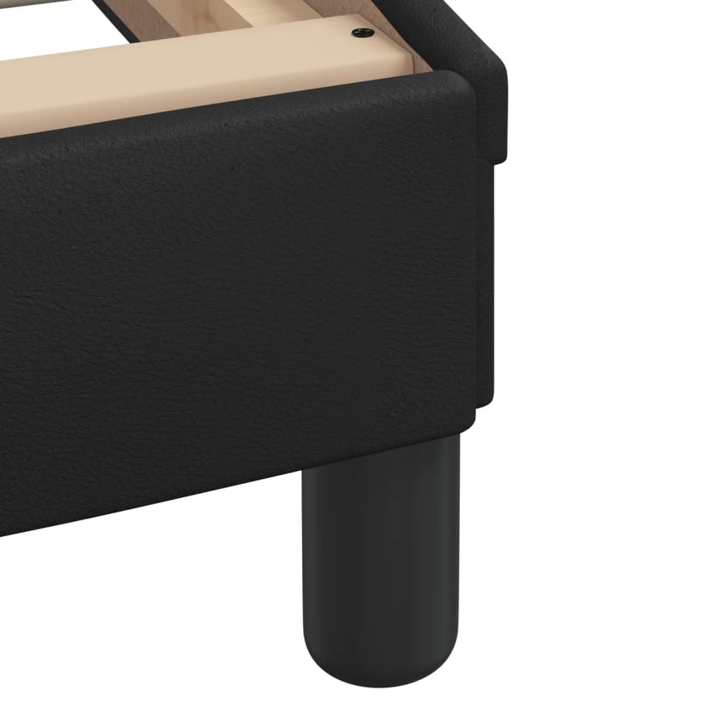 Krevet s madracem Dover crni 90 x 200 cm od umjetne kože
