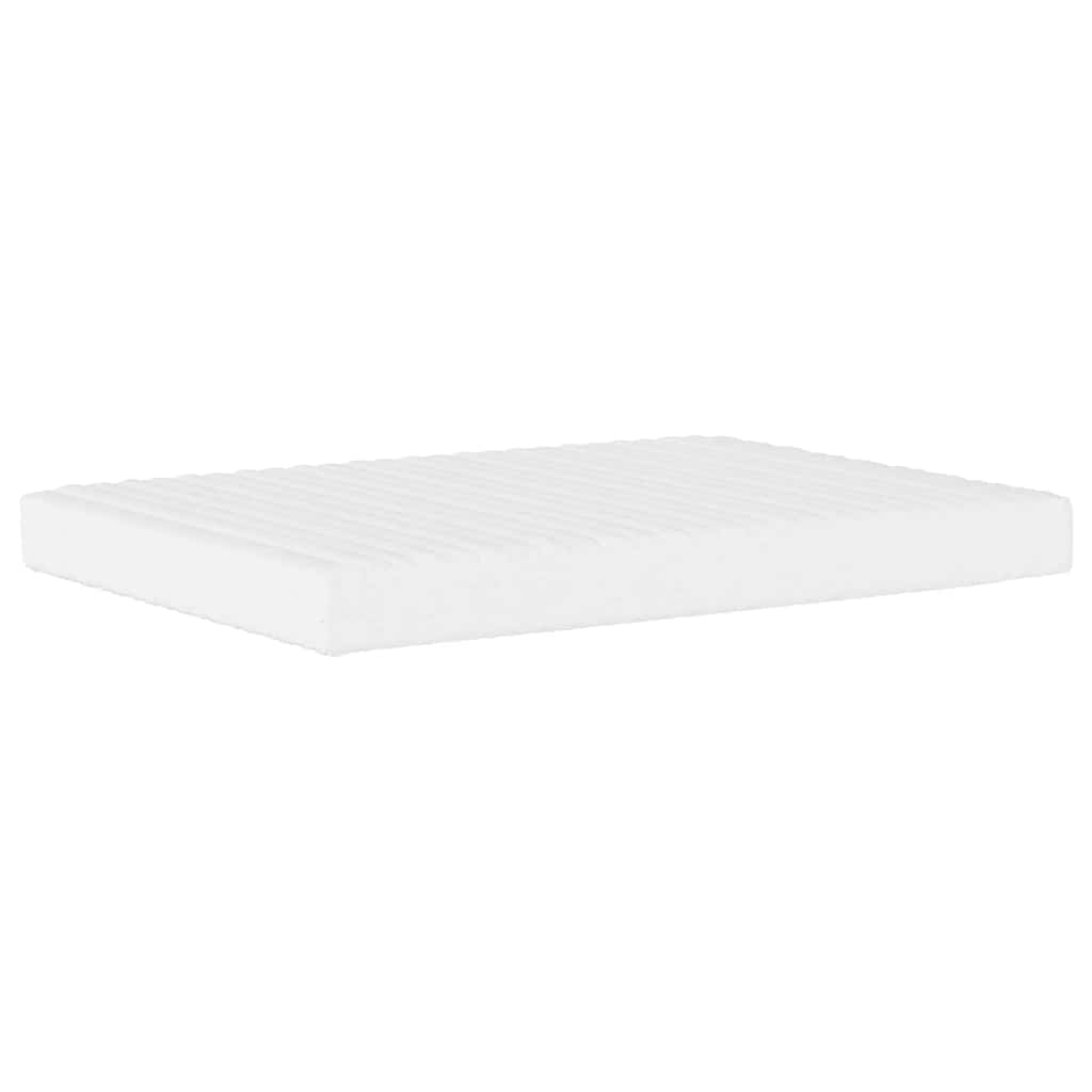 Krevet s madracem Dover svjetlosivi 120 x 200 cm od tkanine