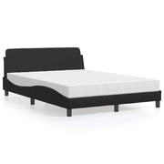 Krevet s madracem Dover crni 120 x 200 cm od umjetne kože
