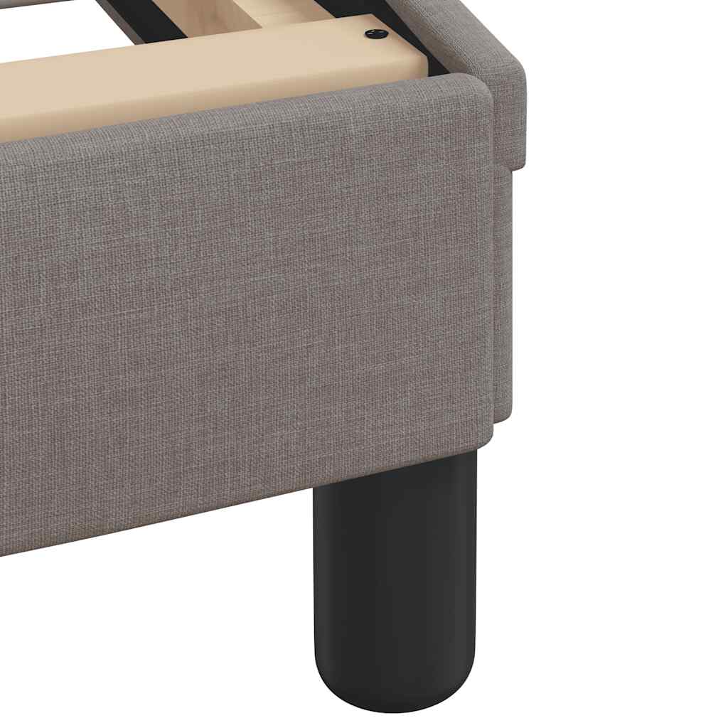 Krevet s madracem Dover smeđesivi 160x200 cm tkanina