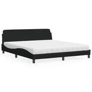 Krevet s madracem Dover crni 180x200 cm od tkanine