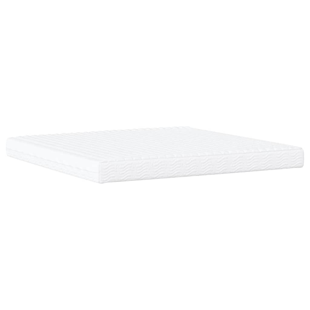 Krevet s madracem Dover bijeli 200x200 cm umjetna koža