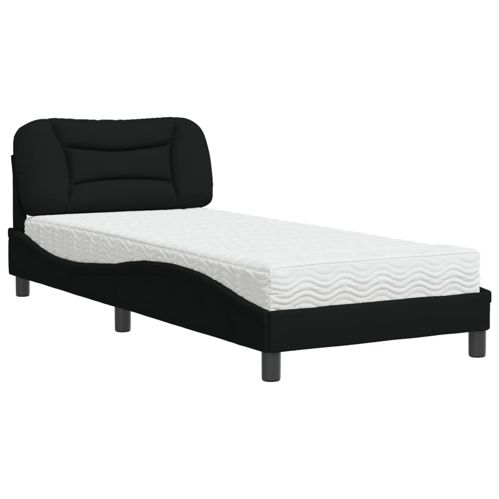 Krevet s madracem Hvar crni 90x190 cm od tkanine