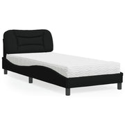 Krevet s madracem Hvar crni 90x200 cm od tkanine