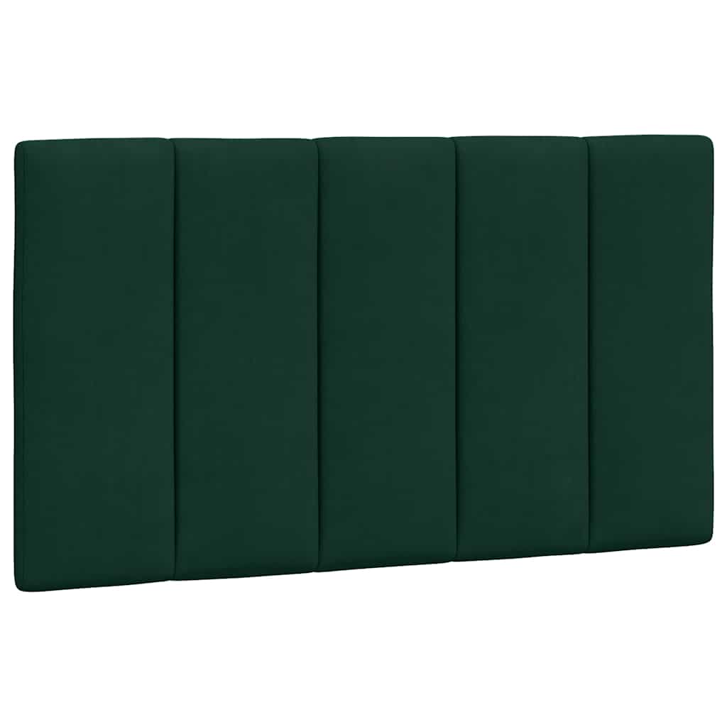 Krevet s madracem Hanko tamnozeleni 90x190 cm baršunasti