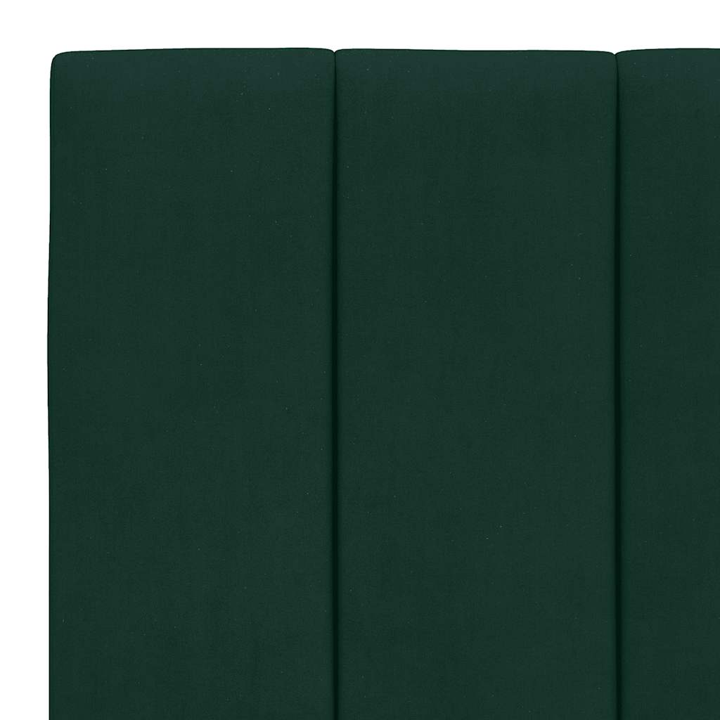 Krevet s madracem Hanko tamnozeleni 90x190 cm baršunasti
