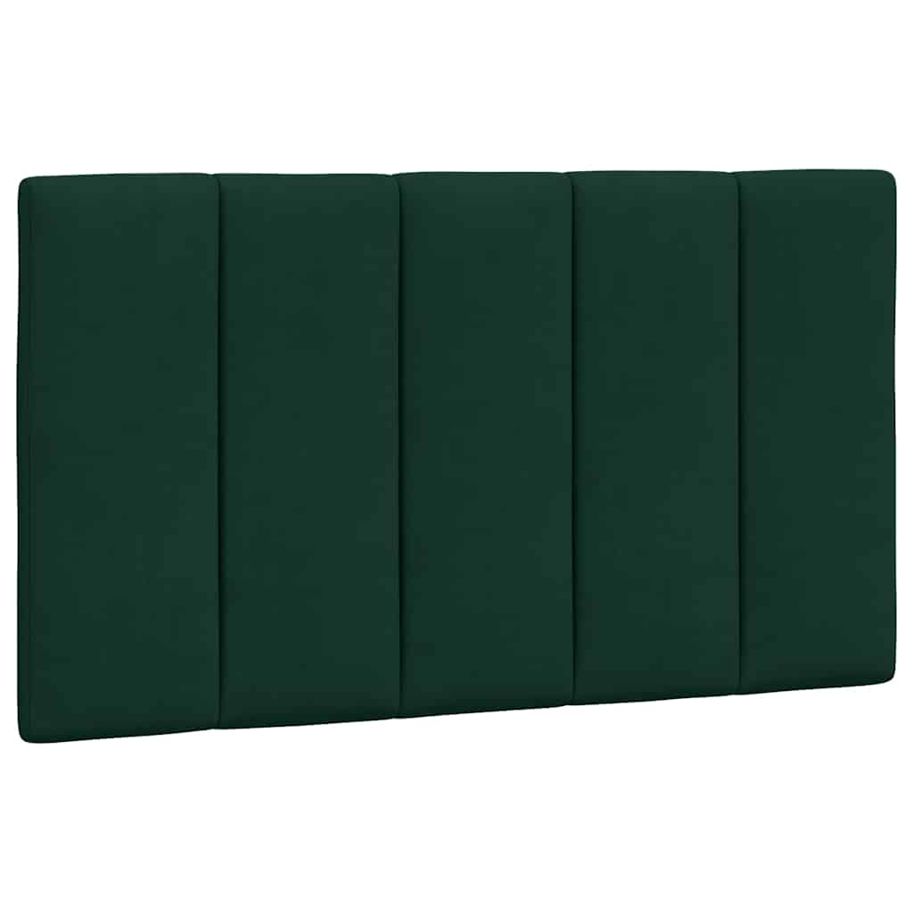 Krevet s madracem Hanko tamnozeleni 90x200 cm baršunasti