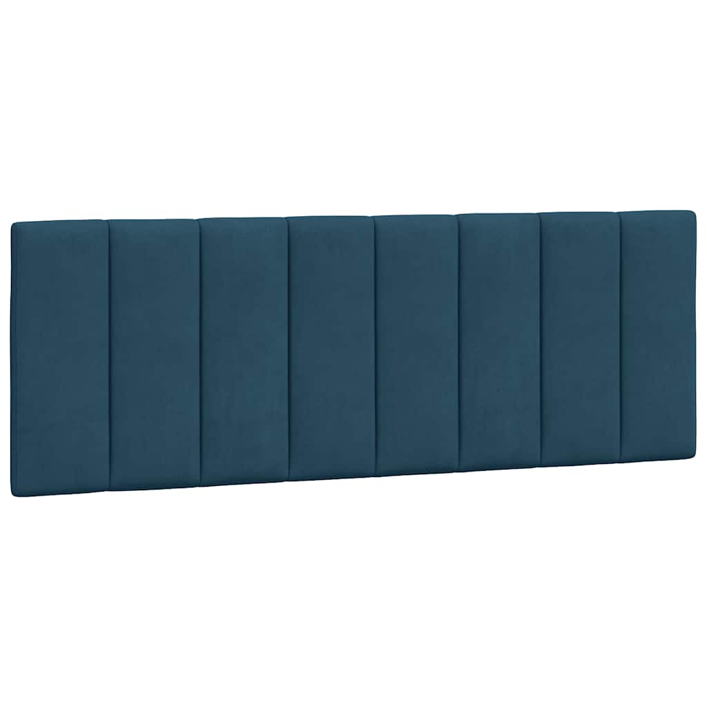 Krevet s madracem Hanko plavi 120 x 200 cm baršunasti
