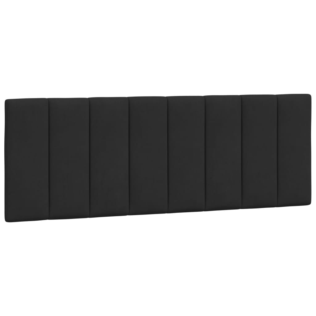 Krevet s madracem Hanko crni 140 x 190 cm baršunasti