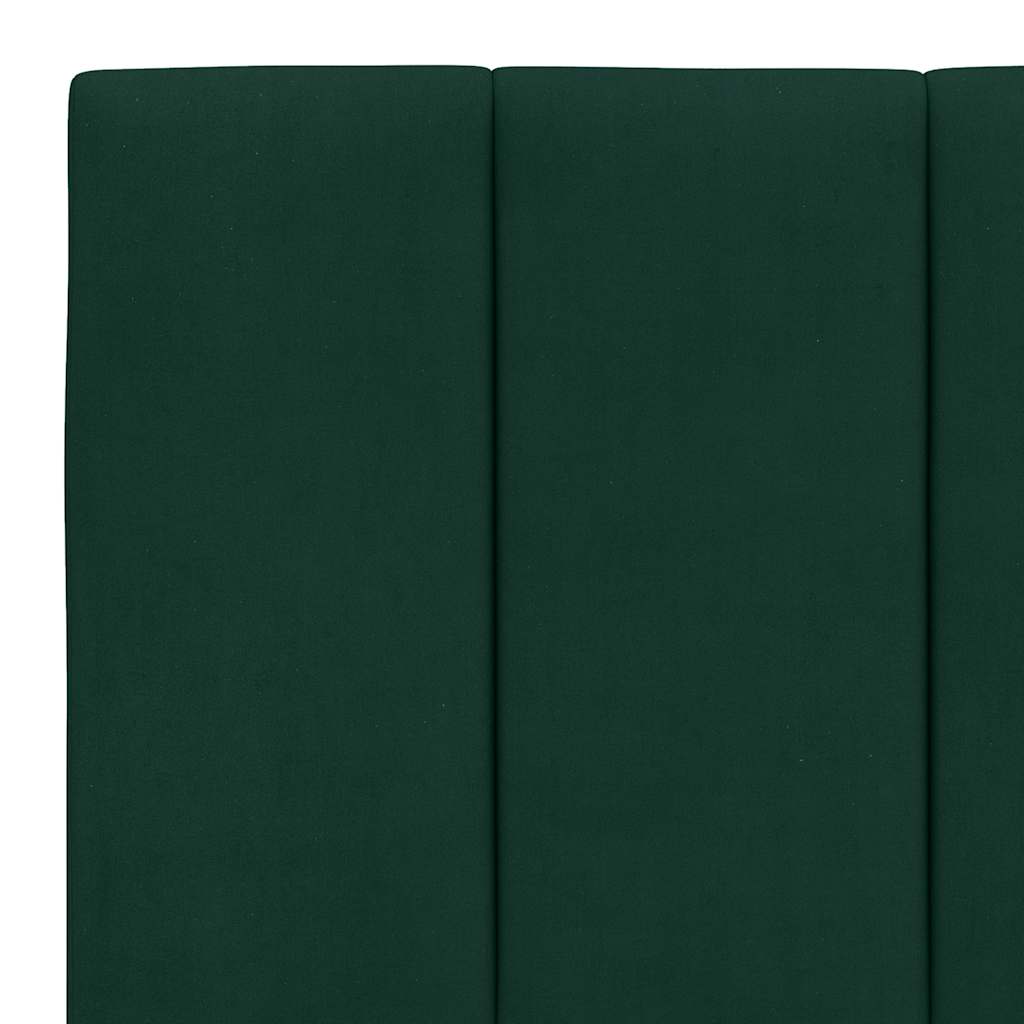 Krevet s madracem Hanko tamnozeleni 160x200 cm baršunasti