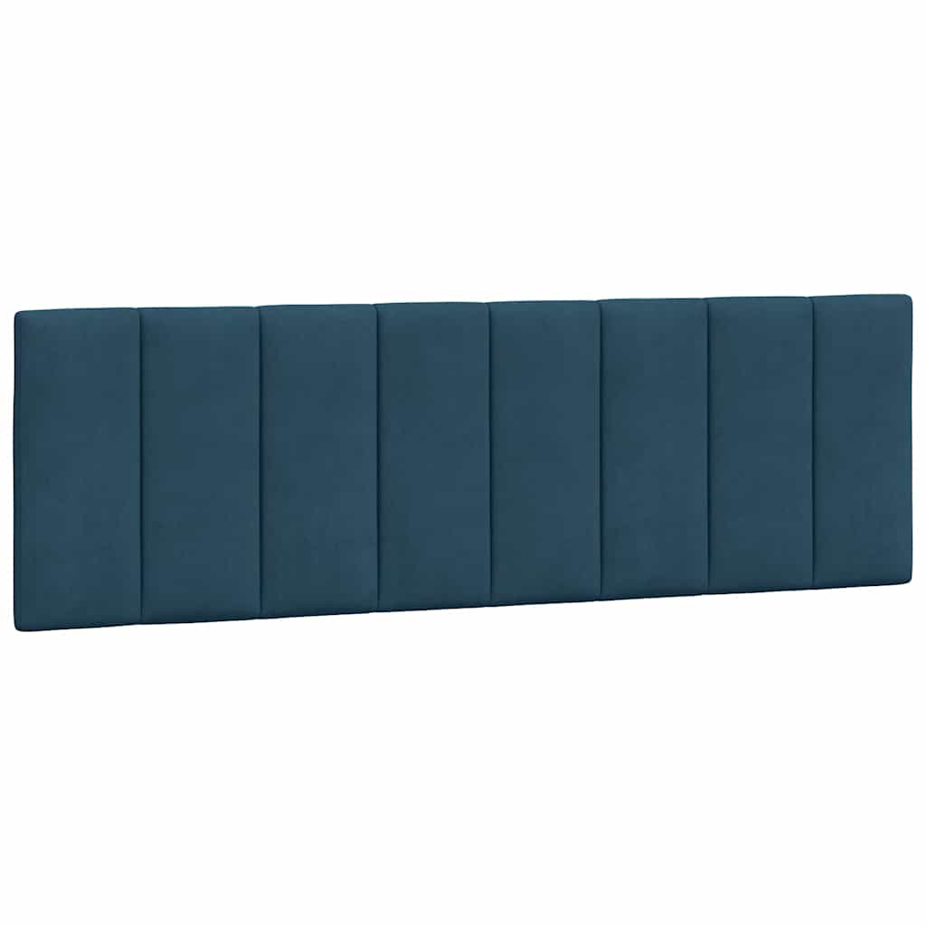 Krevet s madracem Hanko plavi 160x200 cm baršunasti