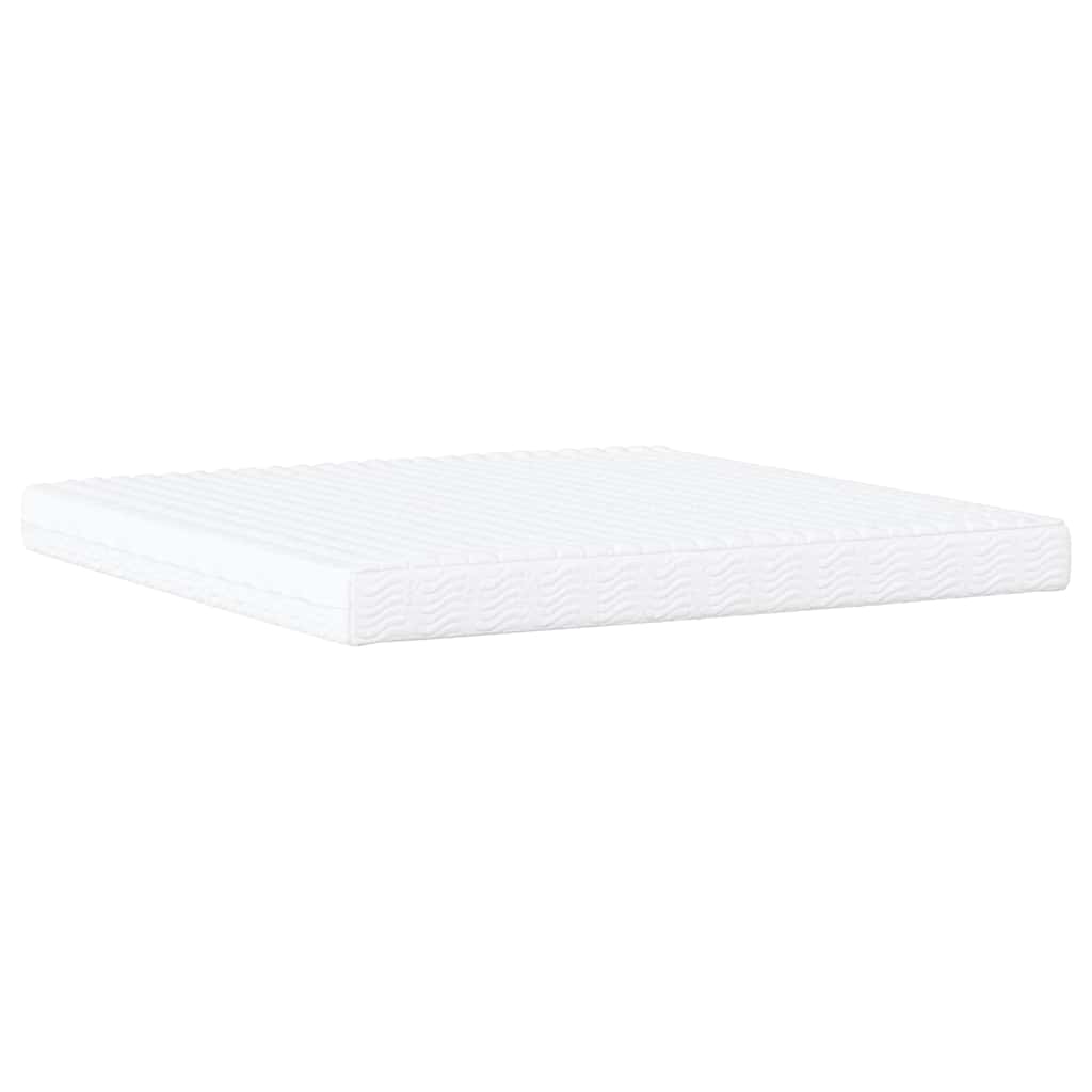 Krevet s madracem Hanko tamnozeleni 200x200 cm baršunasti